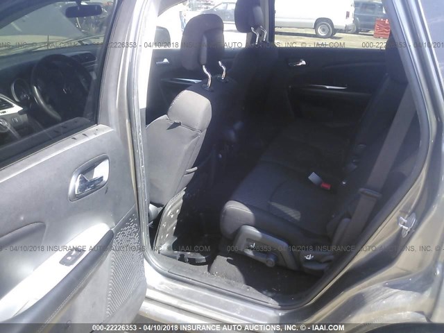 3C4PDDBG4DT672107 - 2013 DODGE JOURNEY SXT GRAY photo 8