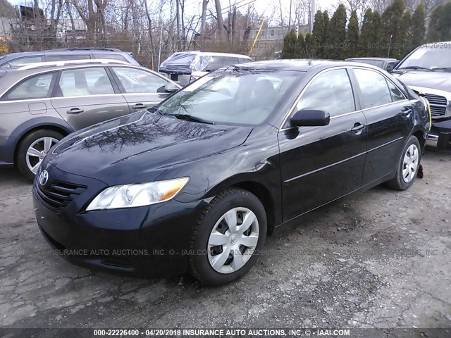 4T1BE46KX9U360453 - 2009 TOYOTA CAMRY SE/LE/XLE BLACK photo 2