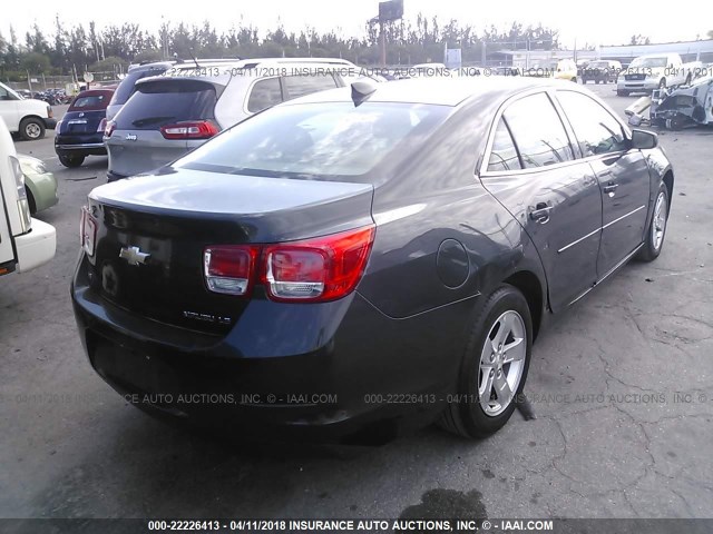 1G11B5SL3FF105794 - 2015 CHEVROLET MALIBU LS ნაცრისფერი ფოტო 4