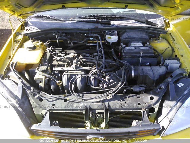 1FAHP31N47W135621 - 2007 FORD FOCUS ZX3/S/SE/SES YELLOW photo 10