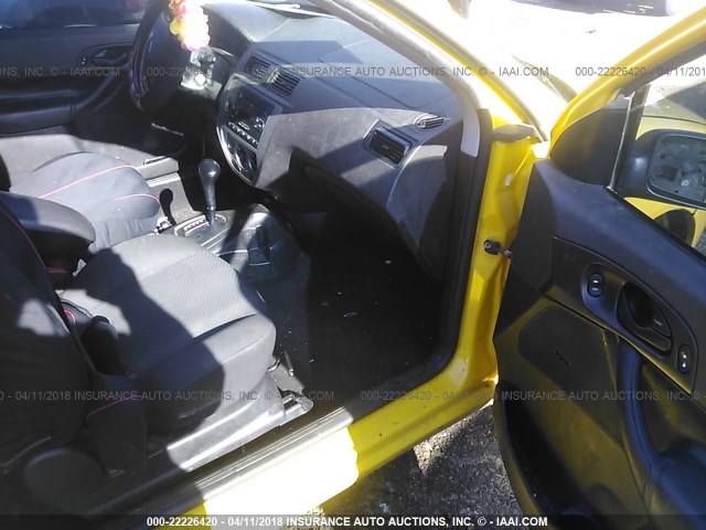 1FAHP31N47W135621 - 2007 FORD FOCUS ZX3/S/SE/SES YELLOW photo 5