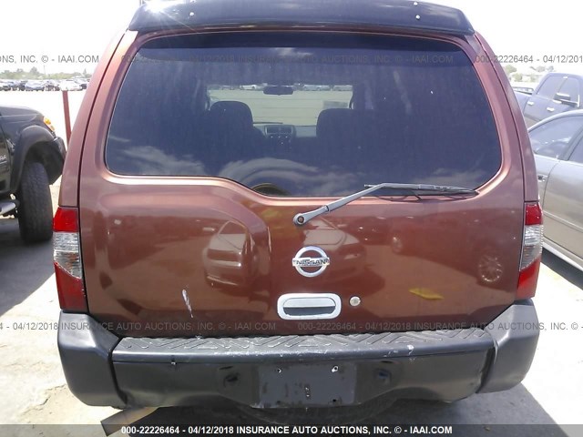 5N1ED28T32C509212 - 2002 NISSAN XTERRA XE/SE BROWN photo 6