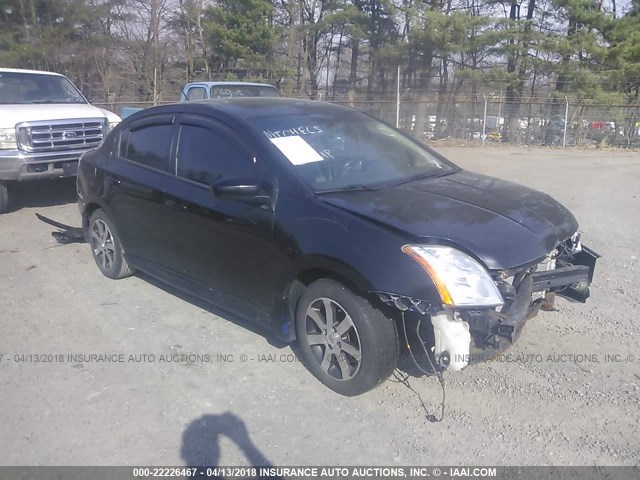 3N1AB6AP5CL784862 - 2012 NISSAN SENTRA 2.0/2.0S/SR/2.0SL BLACK photo 1