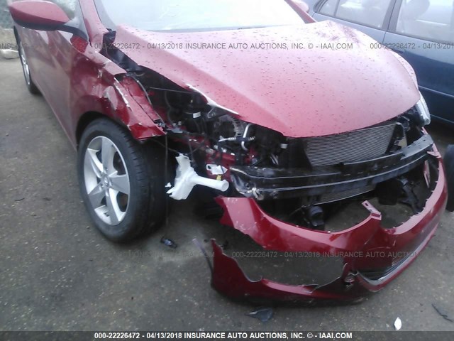 KMHDH4AE7CU389773 - 2012 HYUNDAI ELANTRA GLS/LIMITED RED photo 6