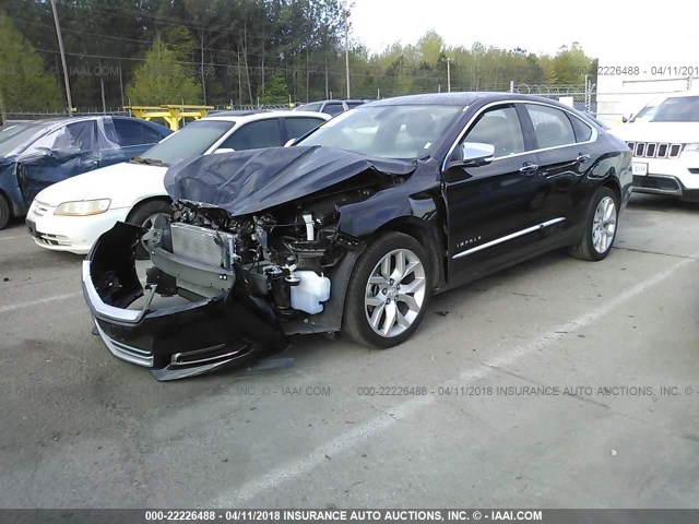 2G1125S38J9116548 - 2018 CHEVROLET IMPALA PREMIER BLACK photo 2