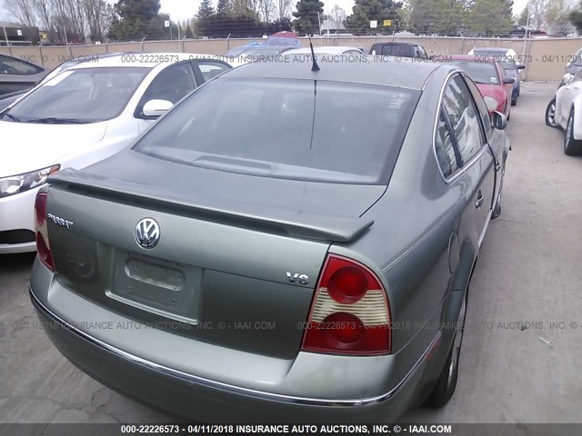 WVWRH63B43P058611 - 2003 VOLKSWAGEN PASSAT GLX 绿色 照片 4
