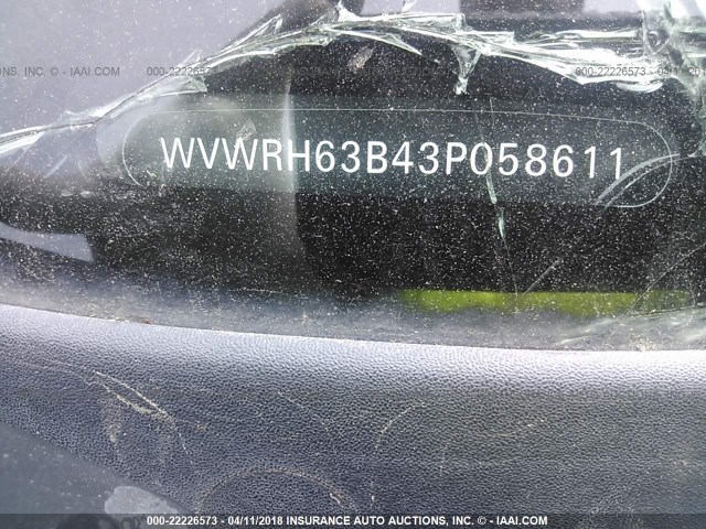 WVWRH63B43P058611 - 2003 VOLKSWAGEN PASSAT GLX 绿色 照片 9