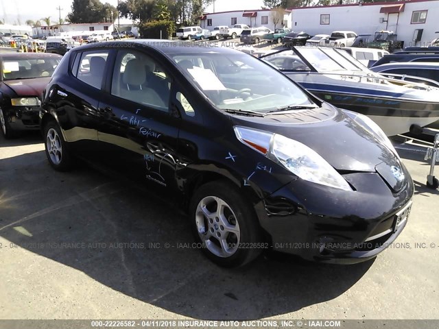 JN1AZ0CP6BT007946 - 2011 NISSAN LEAF SV/SL BLACK photo 1