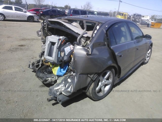 1N4BL11E66N436921 - 2006 NISSAN ALTIMA SE/SL/SE-R BEIGE photo 4