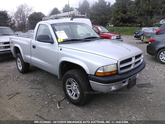 1D7GG36X53S110704 - 2003 DODGE DAKOTA SPORT SILVER photo 1