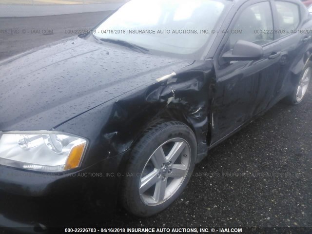 1B3LC56RX8N588058 - 2008 DODGE AVENGER SXT BLACK photo 6