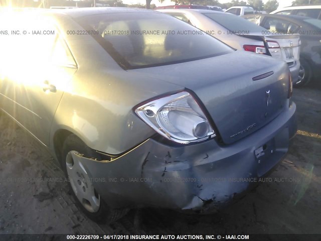 1G2ZF58B074218617 - 2007 PONTIAC G6 VALUE LEADER/BASE BLUE photo 6