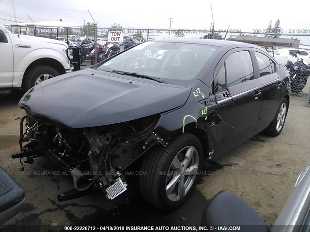 1G1RH6E41CU115159 - 2012 CHEVROLET VOLT BLACK photo 2