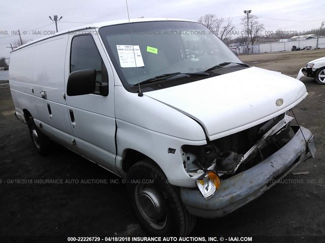 1FTSS34L0XHB01883 - 1999 FORD ECONOLINE E350 SUPER DUTY VAN WHITE photo 1