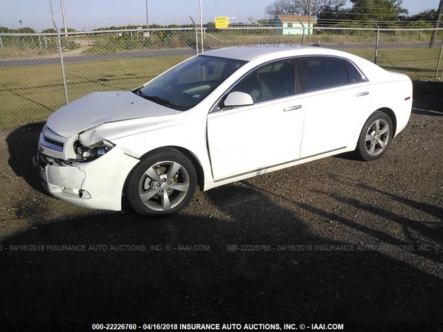 1G1ZC5E01CF154621 - 2012 CHEVROLET MALIBU 1LT 白色 照片 2