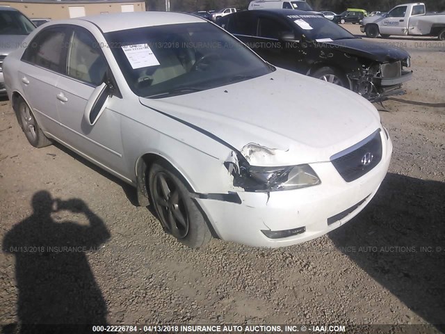 5NPEU46F67H230121 - 2007 HYUNDAI SONATA SE/LIMITED WHITE photo 6