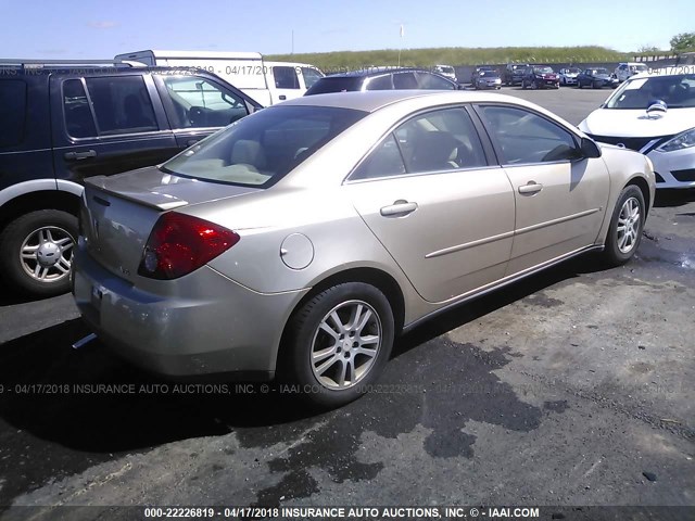 1G2ZG558664139067 - 2006 PONTIAC G6 SE1 GOLD photo 4