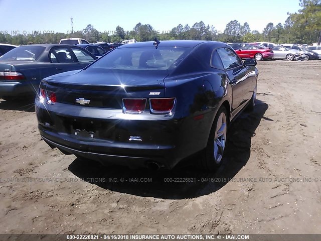 2G1FK1EJ1B9131340 - 2011 CHEVROLET CAMARO 2SS BLACK photo 4