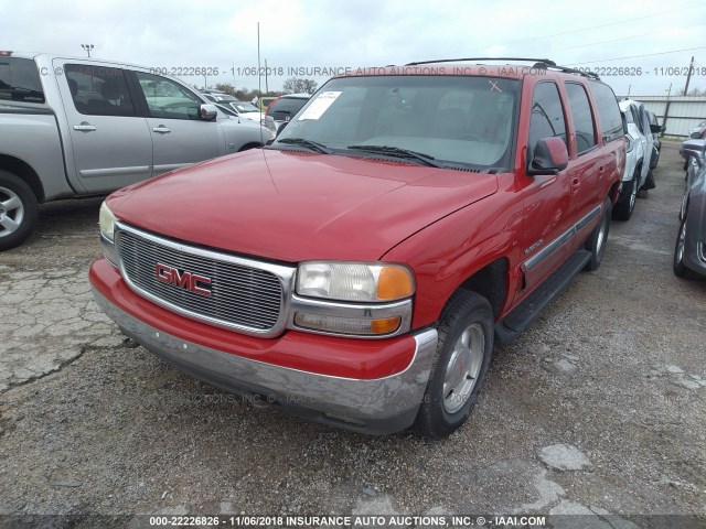 3GKEC16T81G108811 - 2001 GMC YUKON XL C1500 RED photo 2