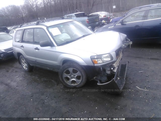 JF1SG65644H704560 - 2004 SUBARU FORESTER 2.5XS SILVER photo 1