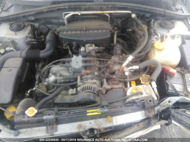 JF1SG65644H704560 - 2004 SUBARU FORESTER 2.5XS ვერცხლისფერი ფოტო 10