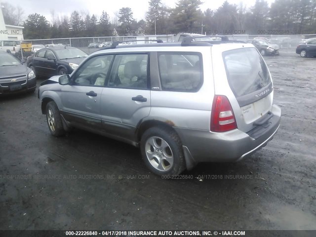 JF1SG65644H704560 - 2004 SUBARU FORESTER 2.5XS ვერცხლისფერი ფოტო 3