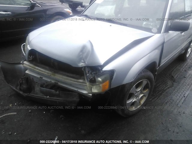 JF1SG65644H704560 - 2004 SUBARU FORESTER 2.5XS ვერცხლისფერი ფოტო 6