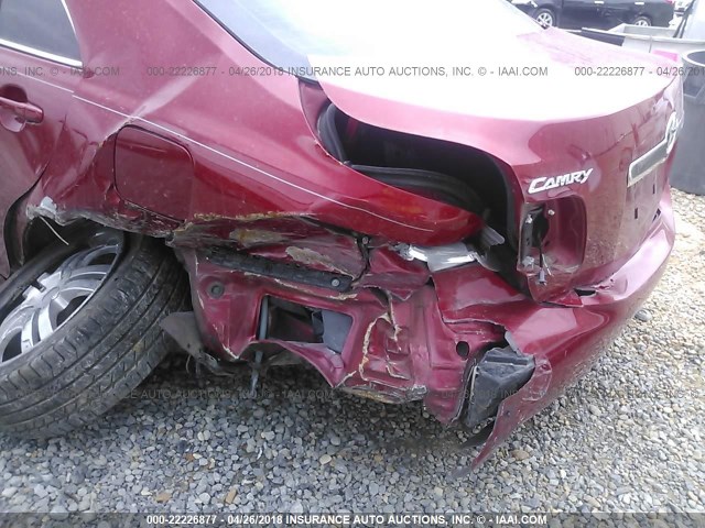 JTNBE46K373079159 - 2007 TOYOTA CAMRY NEW GENERAT CE/LE/XLE/SE RED photo 6