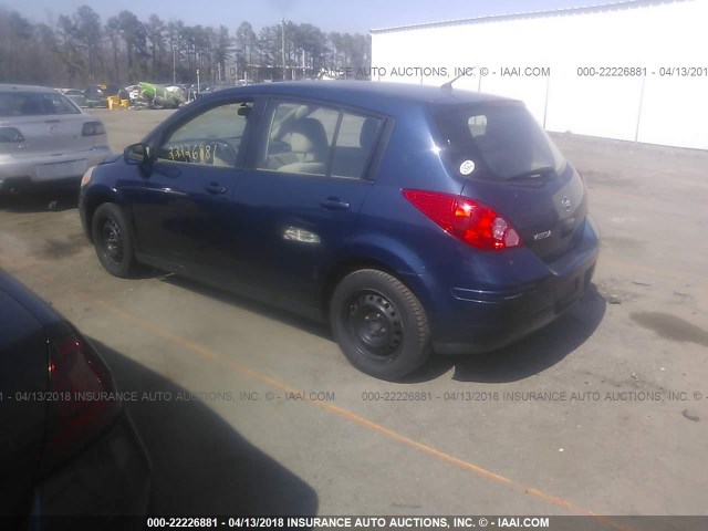 3N1BC13E28L361485 - 2008 NISSAN VERSA S/SL BLUE photo 3