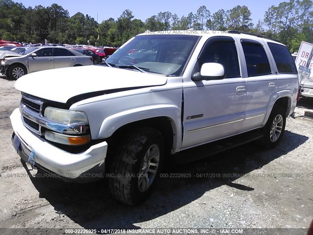 1GNEK13Z43J181674 - 2003 CHEVROLET TAHOE K1500 WHITE photo 2