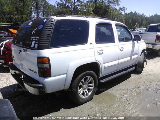 1GNEK13Z43J181674 - 2003 CHEVROLET TAHOE K1500 WHITE photo 4