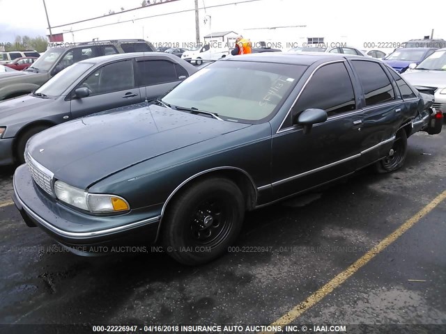 1G1BL5374PW147735 - 1993 CHEVROLET CAPRICE CLASSIC GREEN photo 2