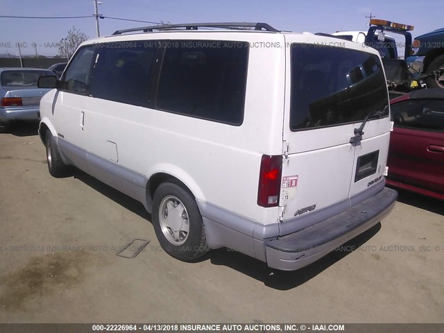 1GNDM19W1YB146028 - 2000 CHEVROLET ASTRO WHITE photo 3