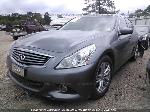 JN1CV6AP6BM510090 - 2011 INFINITI G37 SPORT GRAY photo 2