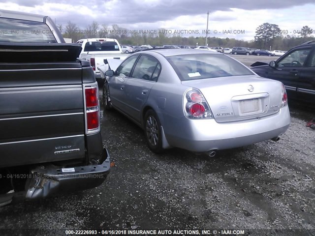 1N4BL11D96N445555 - 2006 NISSAN ALTIMA SE/SL/SE-R SILVER photo 3