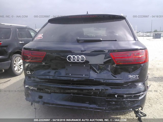 WA1VAAF77JD009943 - 2018 AUDI Q7 PRESTIGE BLACK photo 6