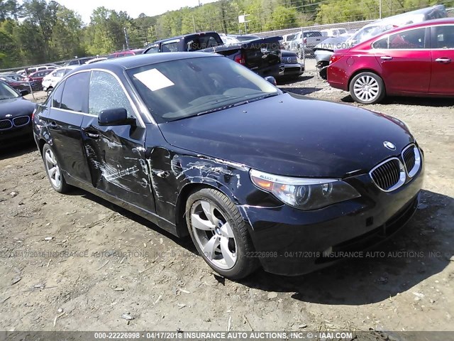 WBANE53597CW67134 - 2007 BMW 525 I BLACK photo 6