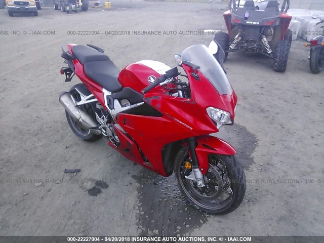 JH2RC7918FK100077 - 2015 HONDA VFR800 F RED photo 1