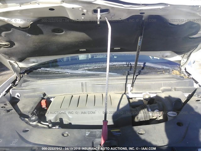 1GKER23778J160628 - 2008 GMC ACADIA SLT-1 Weiß Foto 10