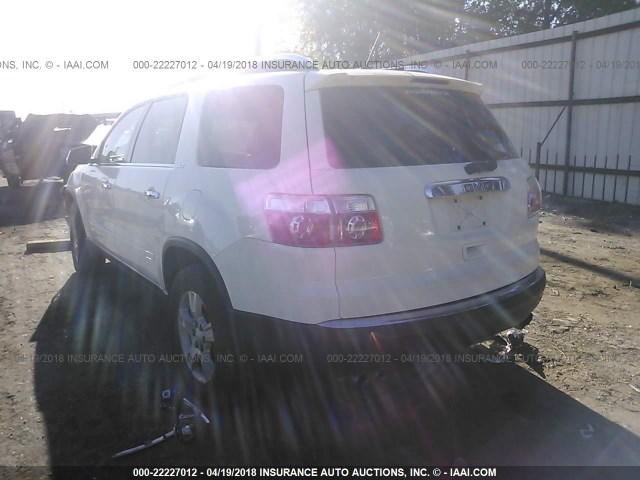 1GKER23778J160628 - 2008 GMC ACADIA SLT-1 Weiß Foto 3