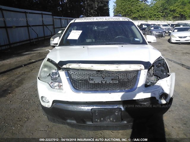 1GKER23778J160628 - 2008 GMC ACADIA SLT-1 Weiß Foto 6
