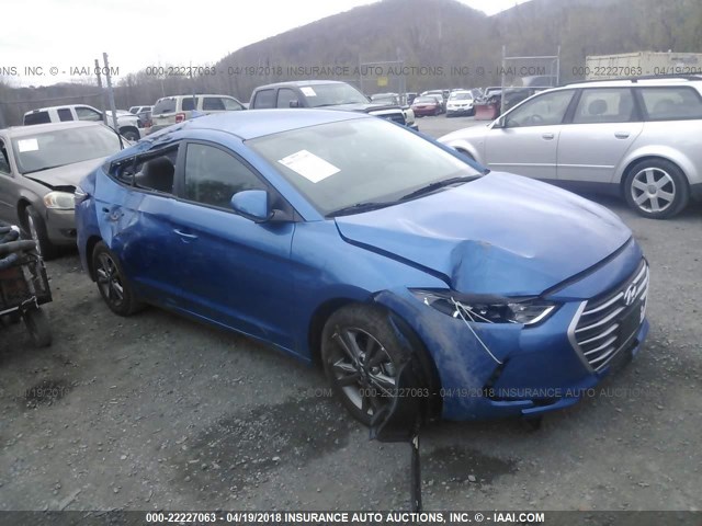 5NPD84LFXJH258726 - 2018 HYUNDAI ELANTRA SEL/VALUE/LIMITED BLUE photo 1