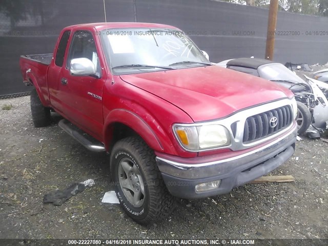 5TESN92N01Z795091 - 2001 TOYOTA TACOMA XTRACAB PRERUNNER RED photo 1