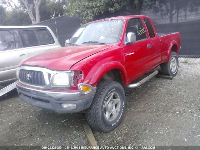 5TESN92N01Z795091 - 2001 TOYOTA TACOMA XTRACAB PRERUNNER 红色 照片 2