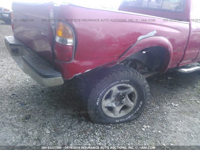 5TESN92N01Z795091 - 2001 TOYOTA TACOMA XTRACAB PRERUNNER RED photo 6