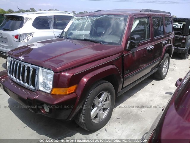 1J8HH48K57C622667 - 2007 JEEP COMMANDER Qırmızı foto 2