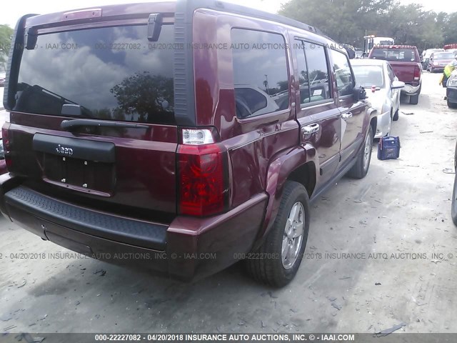 1J8HH48K57C622667 - 2007 JEEP COMMANDER Qırmızı foto 4