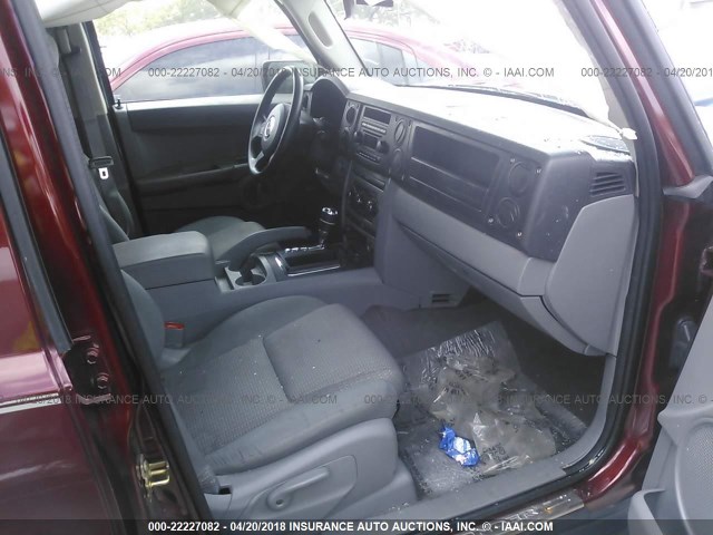 1J8HH48K57C622667 - 2007 JEEP COMMANDER Qırmızı foto 5