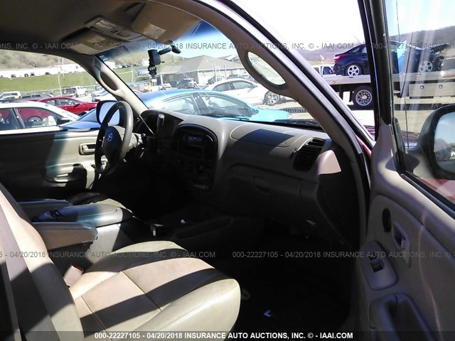 5TBBT441X4S442080 - 2004 TOYOTA TUNDRA ACCESS CAB SR5 MAROON photo 5