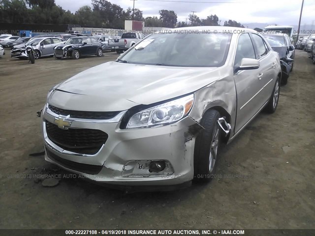 1G11E5SL9EF210832 - 2014 CHEVROLET MALIBU 2LT GOLD photo 2